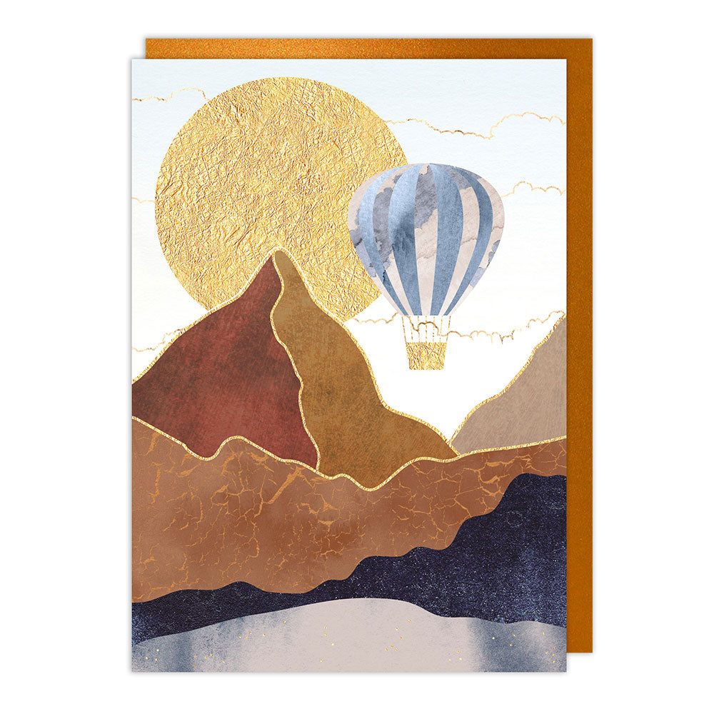 Air Balloon Blank Greeting Card