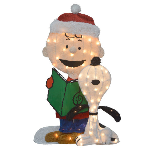 Peanuts© Caroling Charlie Brown & Snoopy Lighted Decor