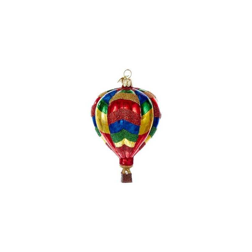 Hot Air Balloon Ornament - Multi-Colored