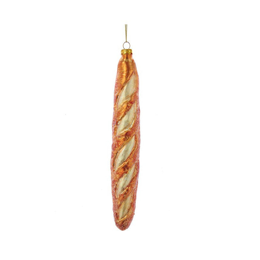 Glass French Baguette Ornament