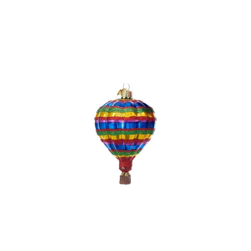 Hot Air Balloon Ornament - Rainbow