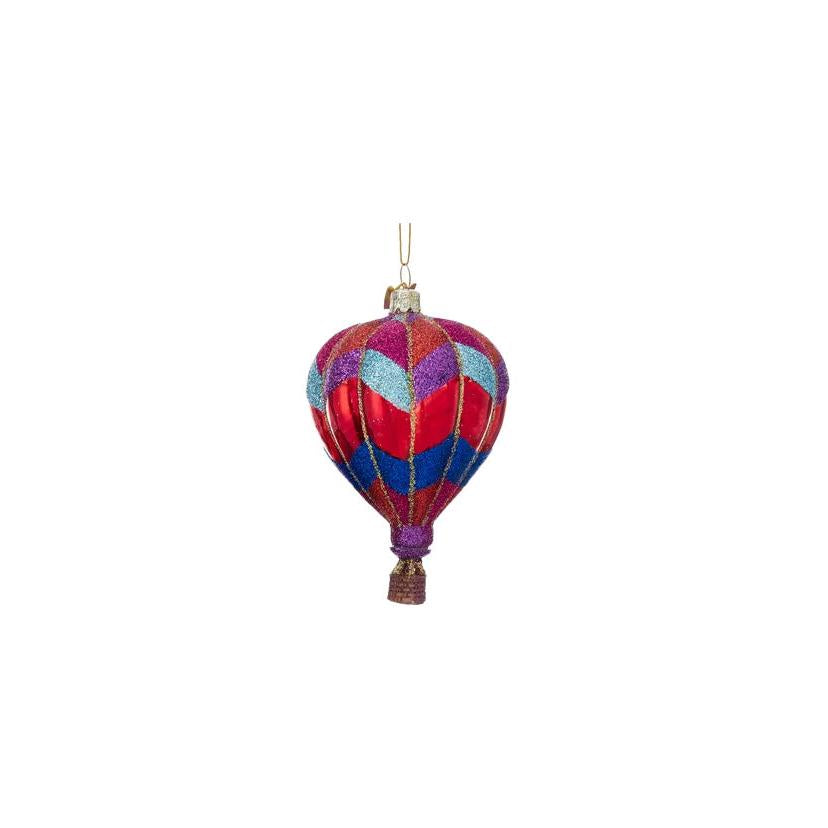 Hot Air Balloon Ornament - Purple