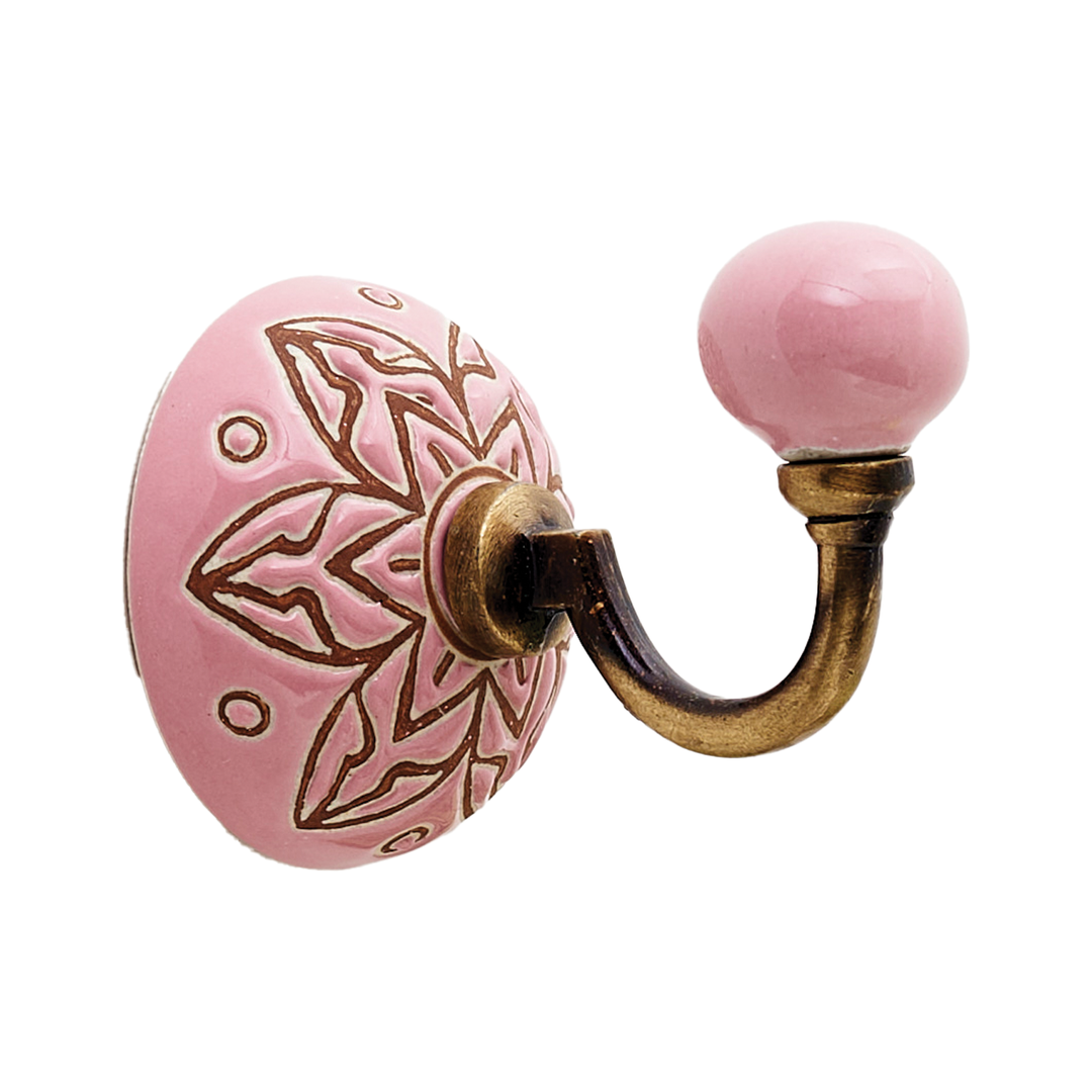 Ceramic Wall Hook - Pink