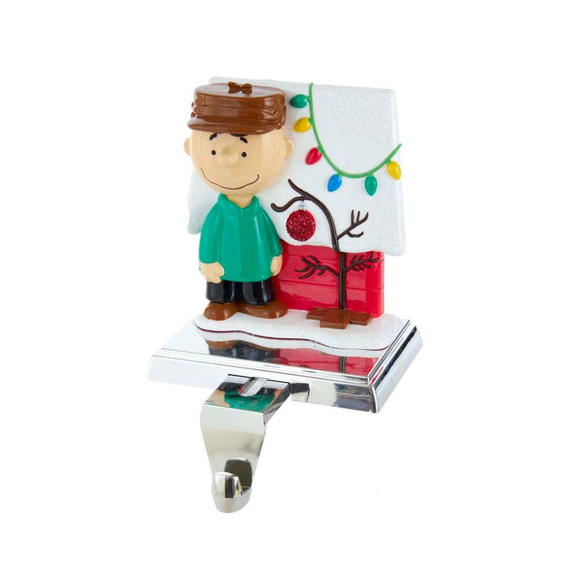 Peanuts Charlie Brown and Dog House Stocking Hanger