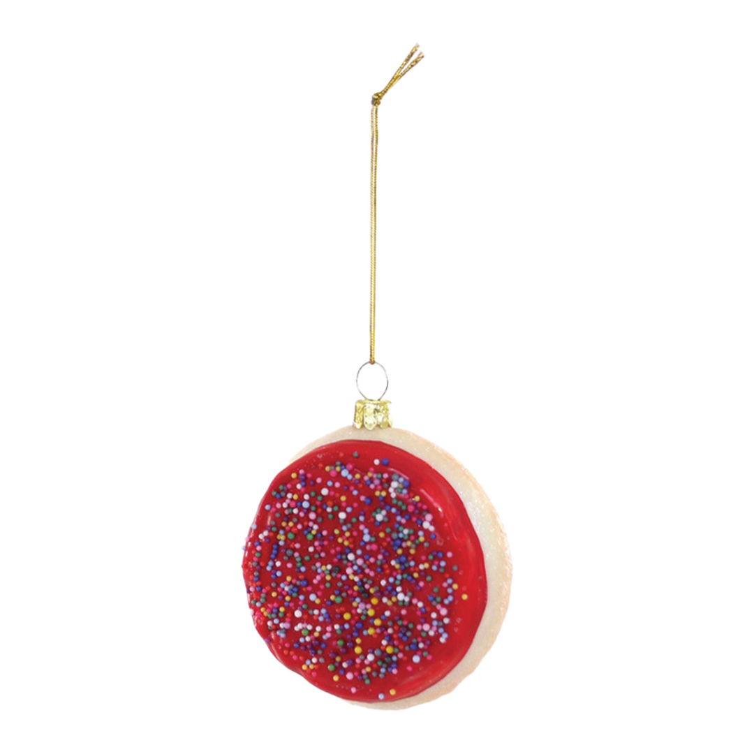 Christmas Sugar Cookie Ornament - Red Frosting
