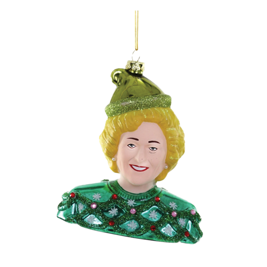 May Your Christmas Be Golden Ornament - Rose