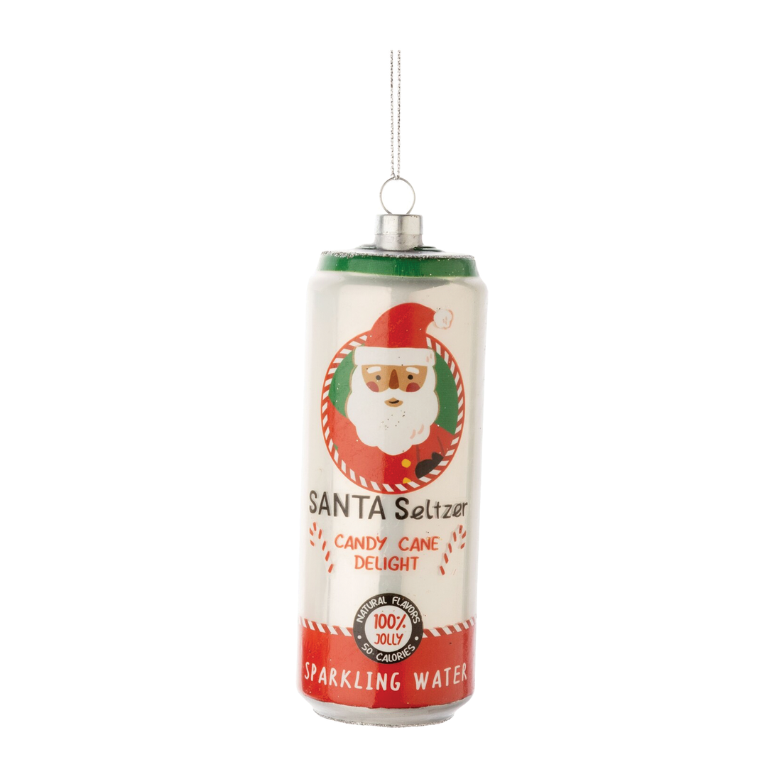 Holiday Hard Seltzer Can Ornament - Santa Seltzer