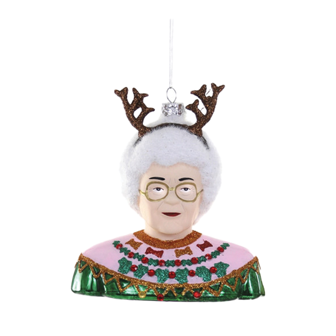 May Your Christmas Be Golden Ornament - Sophia