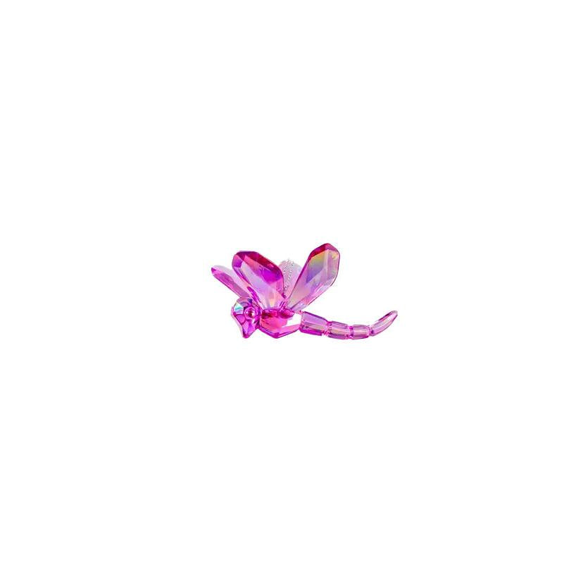 Colorful Dragonfly Ornament - Pink
