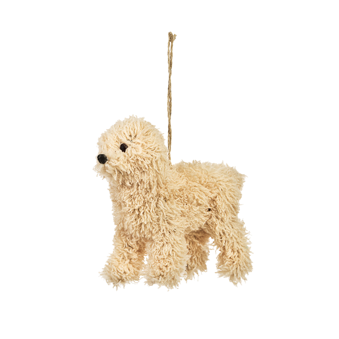 Poodle Ornament - Tan