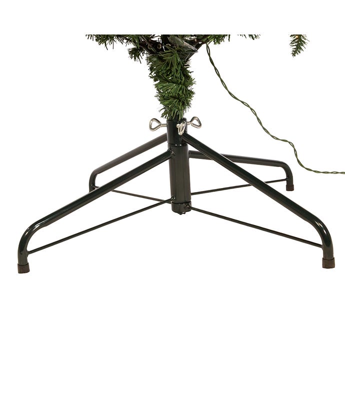 7' Pre-Lit Clear Incandescent Point Pine Tree