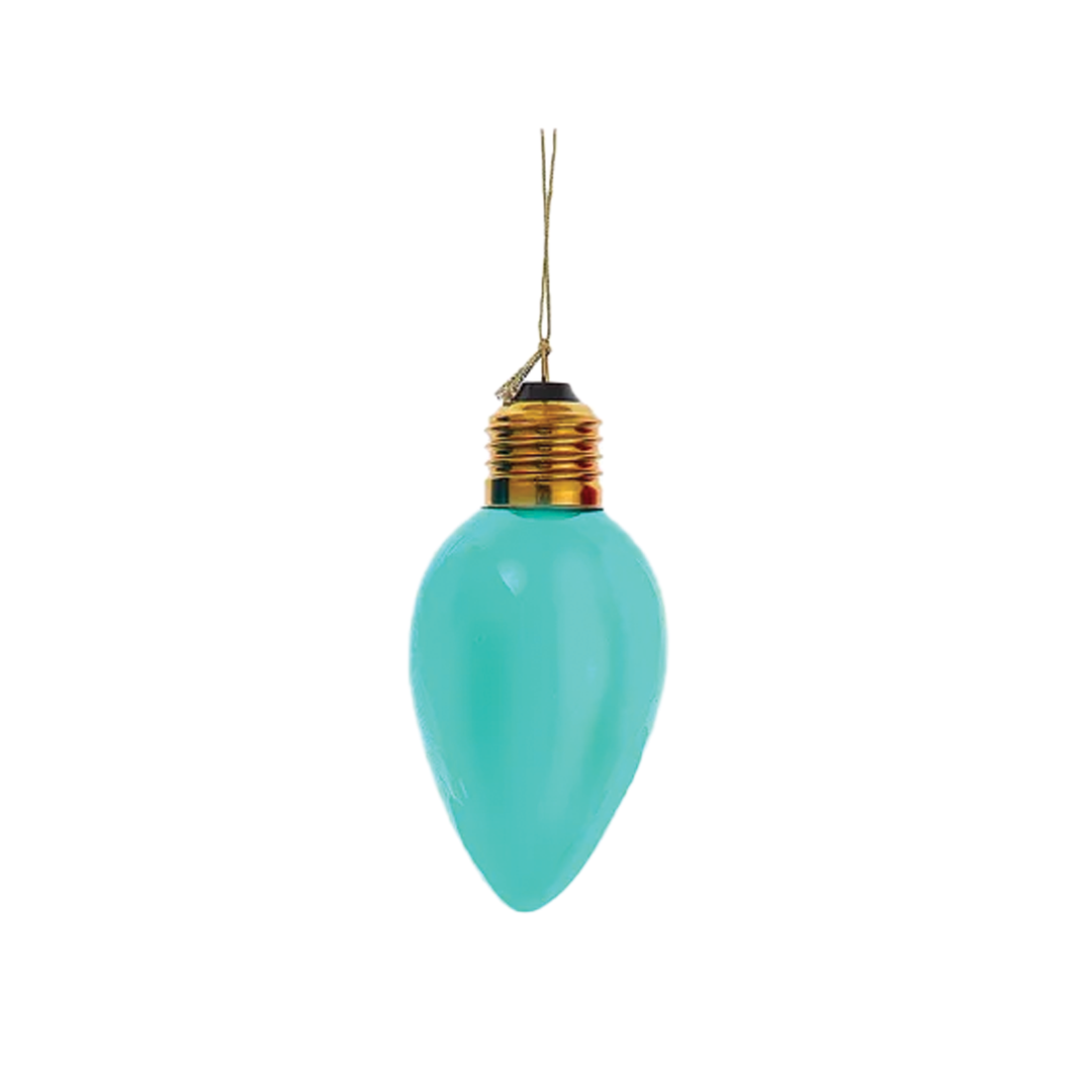 Oversized C7 Bulb Ornament - Teal