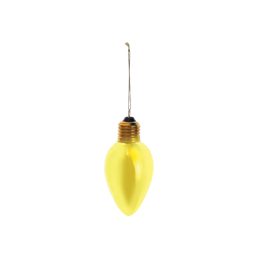 Oversized C7 Bulb Ornament - Yellow