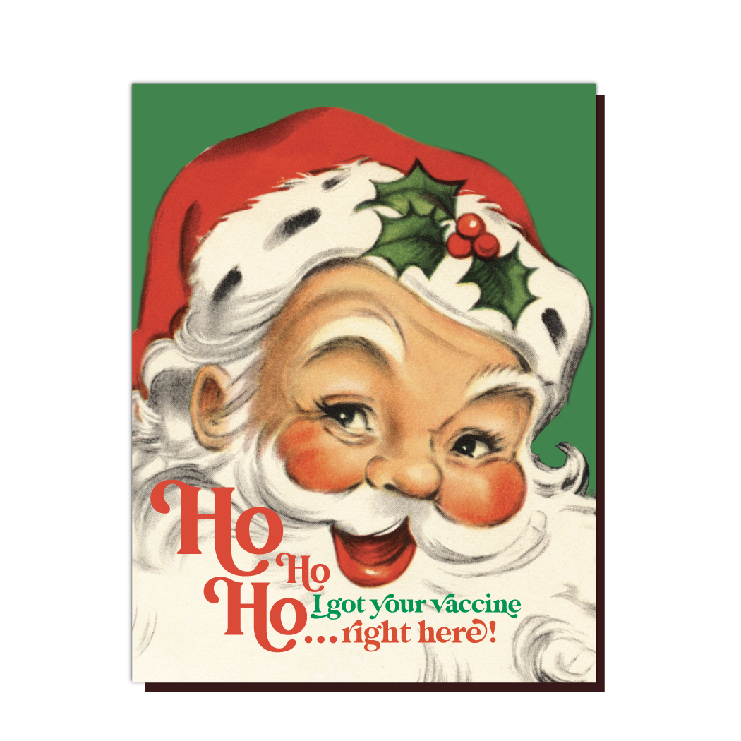 Vaccine Santa Holiday Card