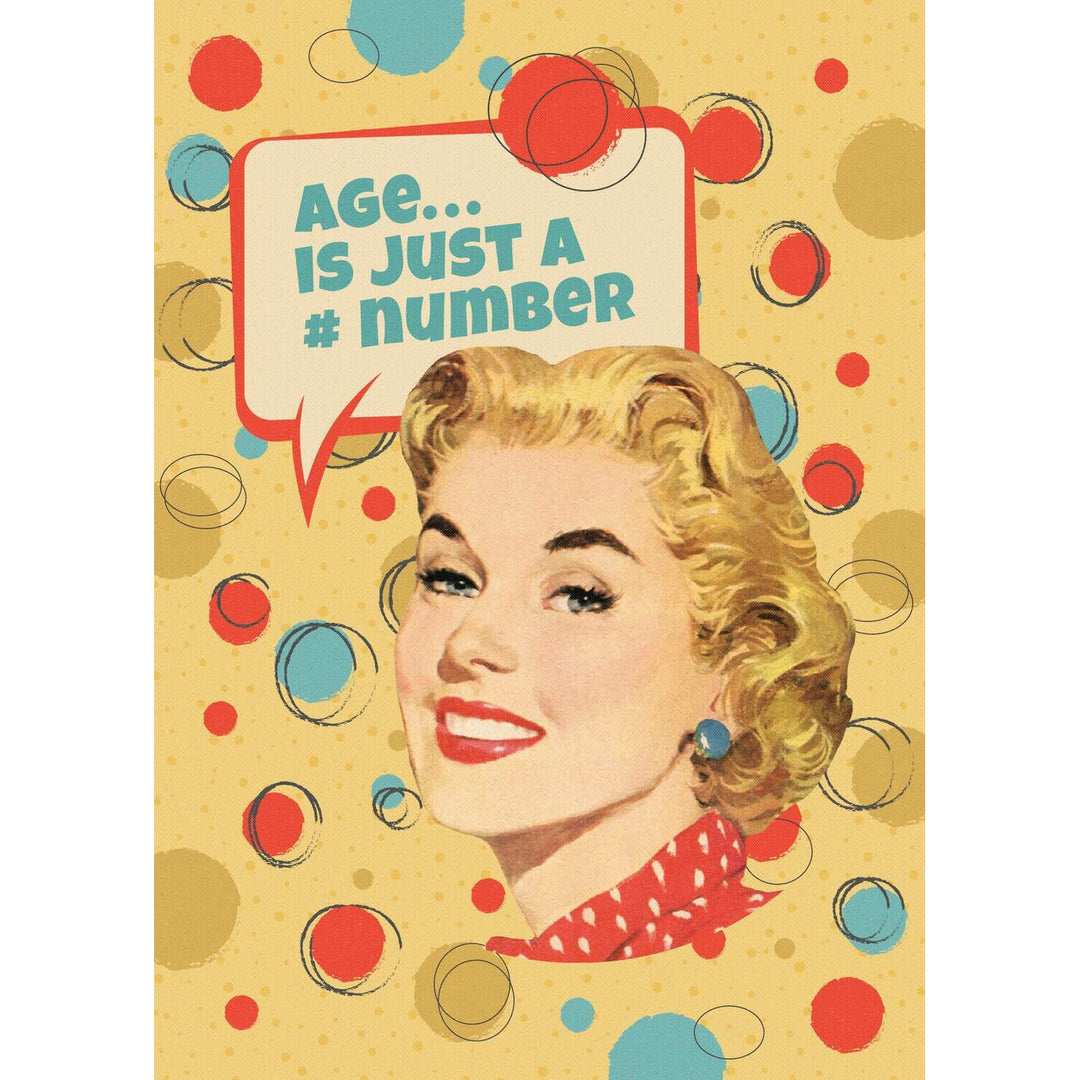 Age is Just a Number Birthday Card