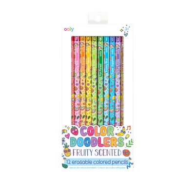 Color Doodlers Fruity Scented Erasable Color Pencil Set