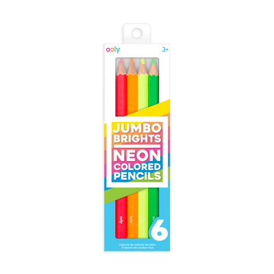 Jumbo Brights Neon Colored Pencil Set