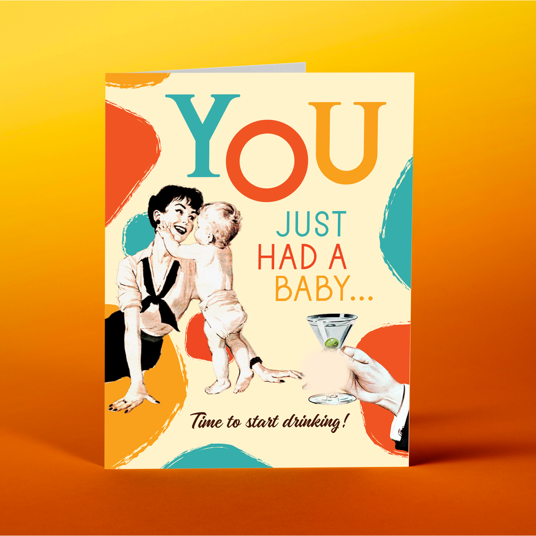 Baby Martini Greeting Card