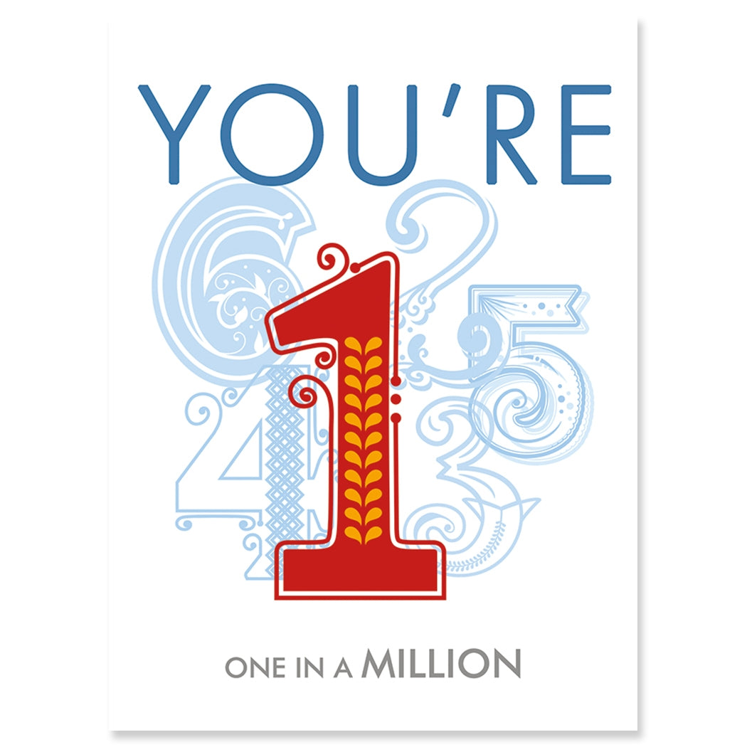 Zip One Thank You Greeting Card