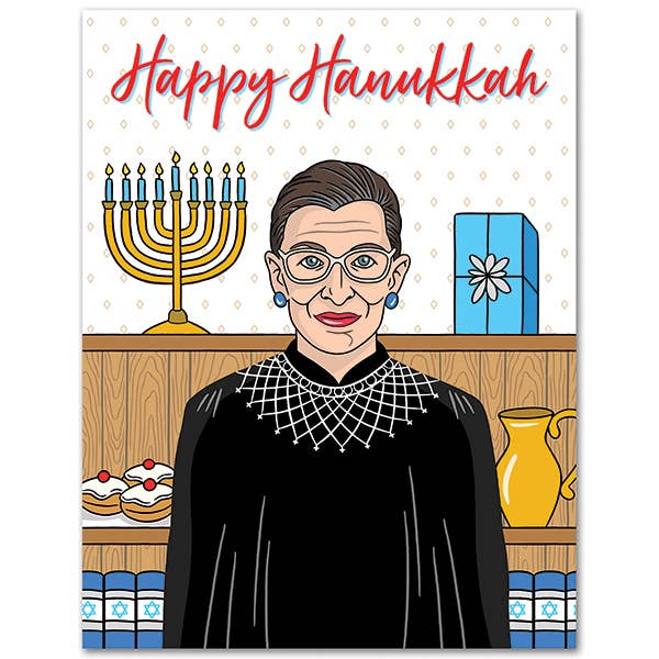 Holiday Card: Ruth Bader Ginsburg Hanukkah