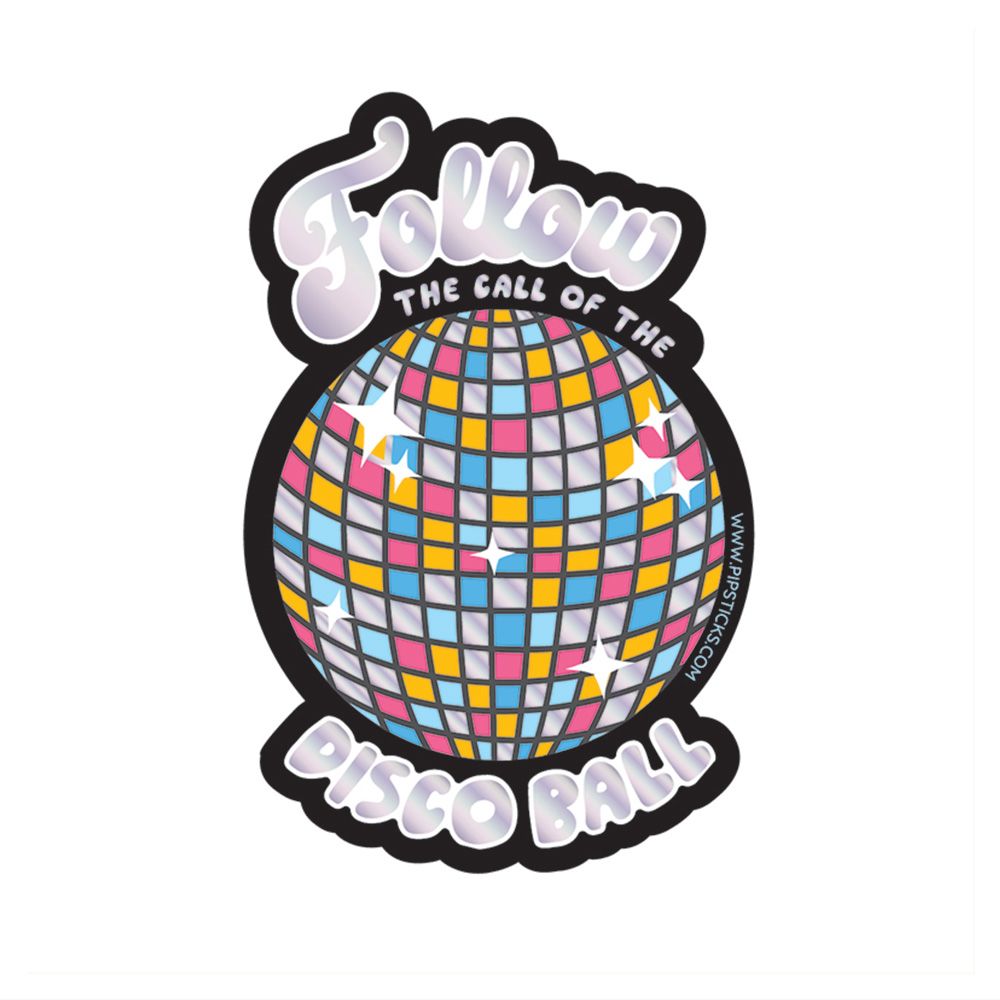 Follow The Call Of The Disco Ball Vinyl Sticker – Just Fabulous Palm Springs