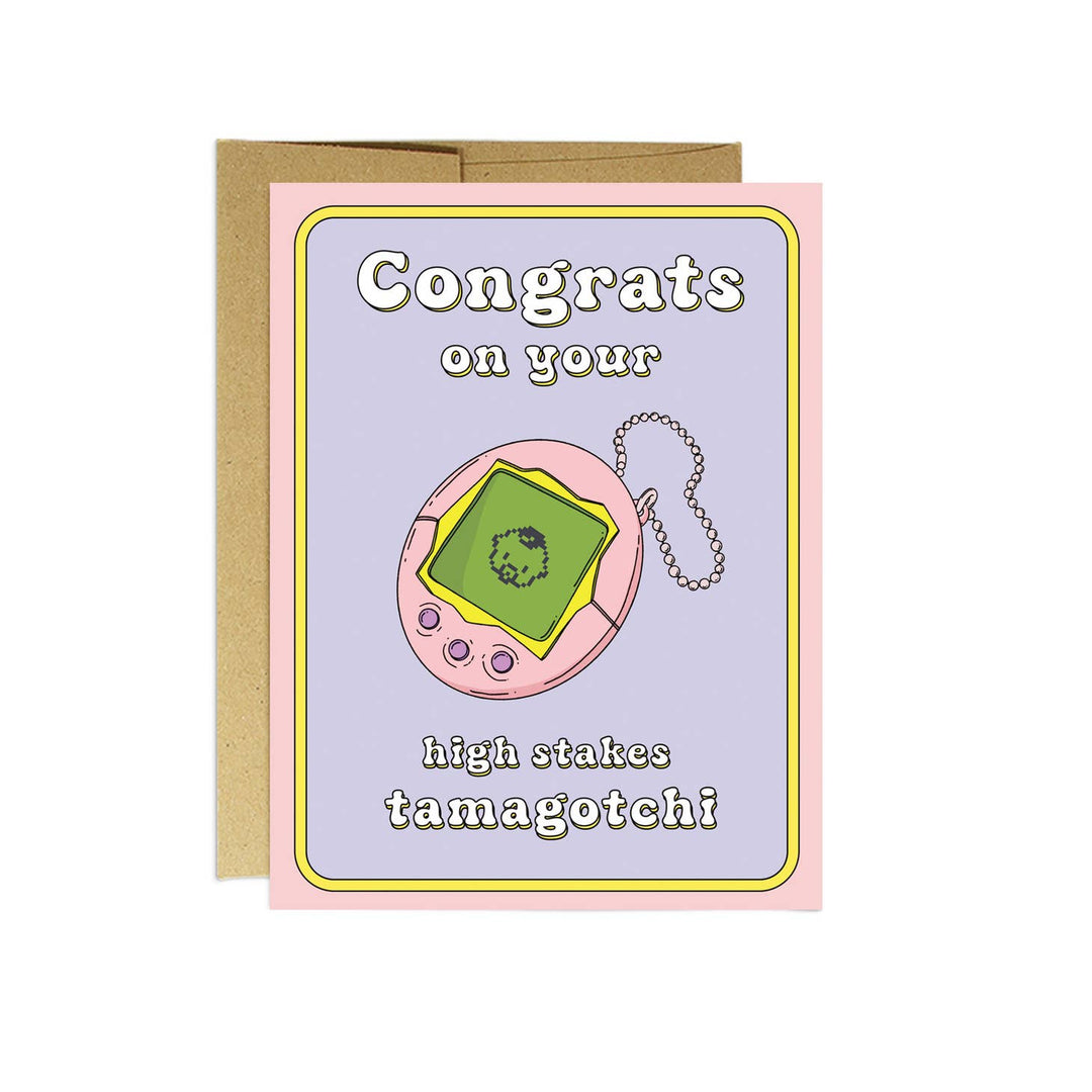Tamagotchi Baby Greeting Card