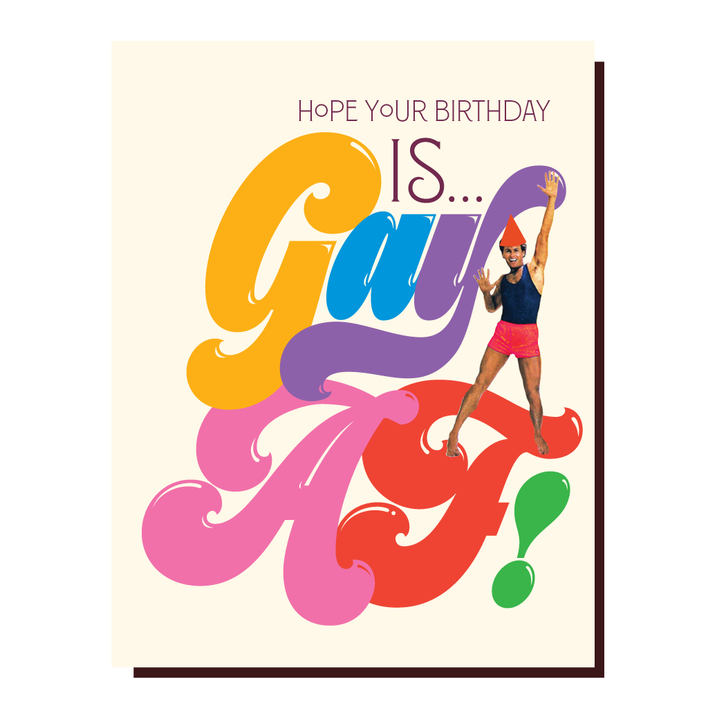 Gay AF Birthday Card – Just Fabulous Palm Springs