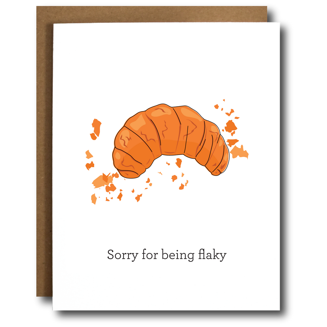 Flaky Croissant Apology Card