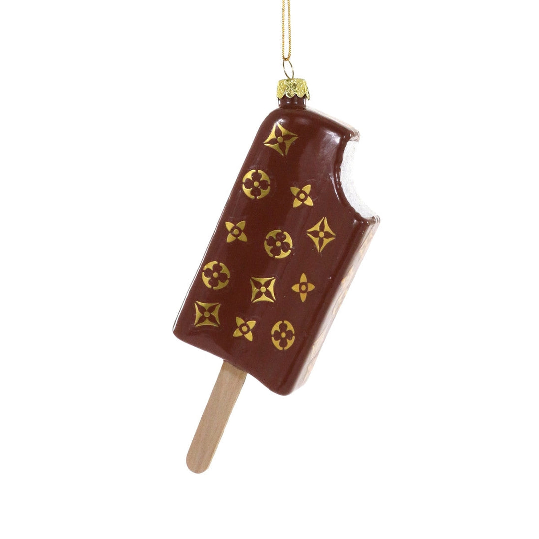 Fashion House Ice Cream Bar Ornament - Brown