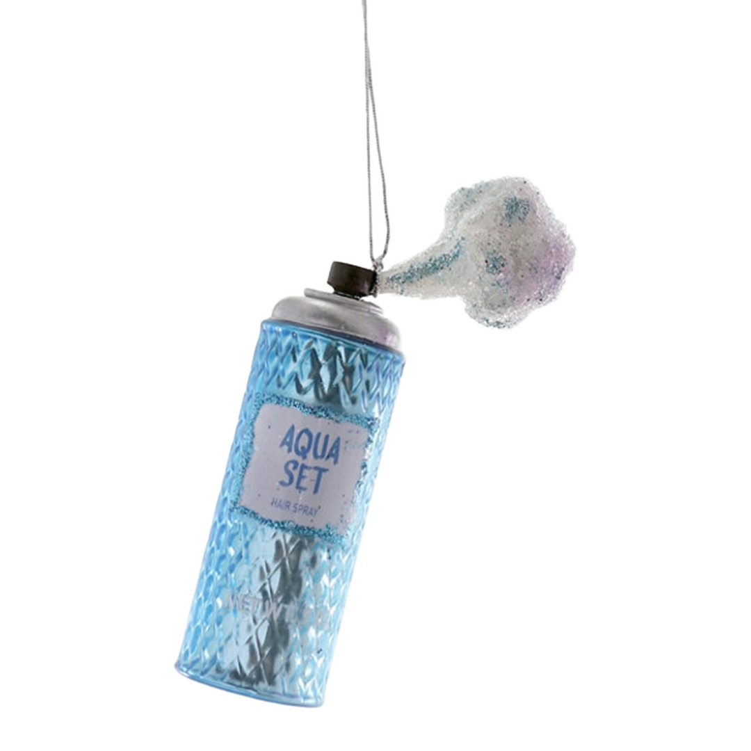 Hairspray Ornament - Blue