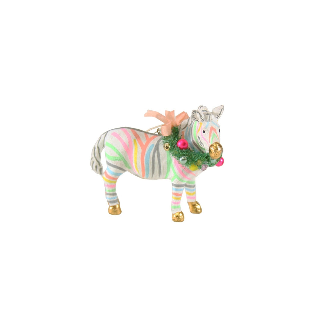 Pastel Zebra Ornament