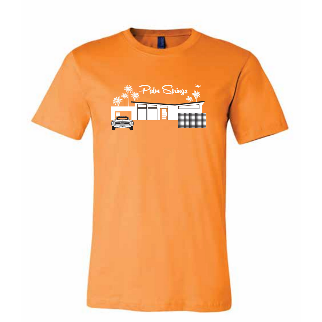 Twin Palms Unisex Crew Neck T-Shirt - Orange 2021