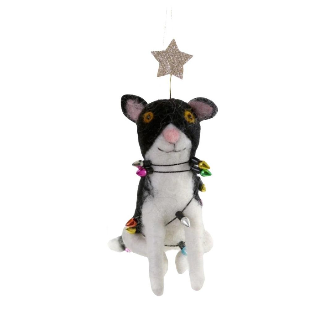 Jingle Cats Ornament - Black & White