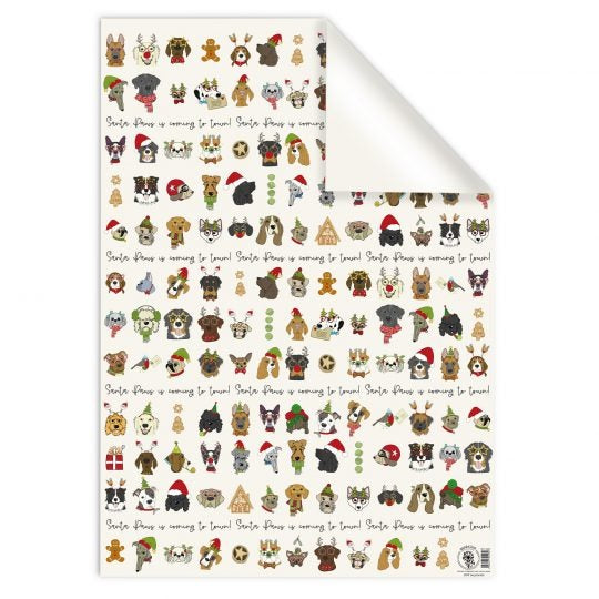 Xmas Dogs Holiday Gift Wrap
