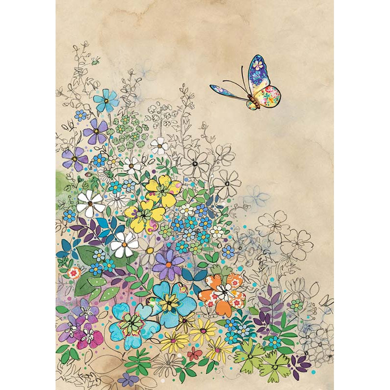 Garden Butterfly Blank Greeting Card