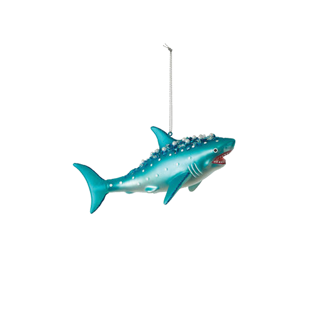 Shark Ornament - Blue