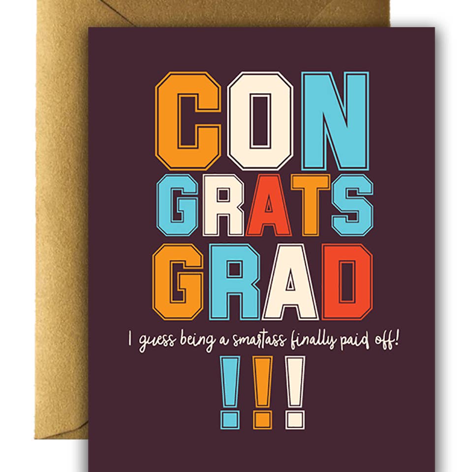 Congrats Grad Graduation Greeting Card