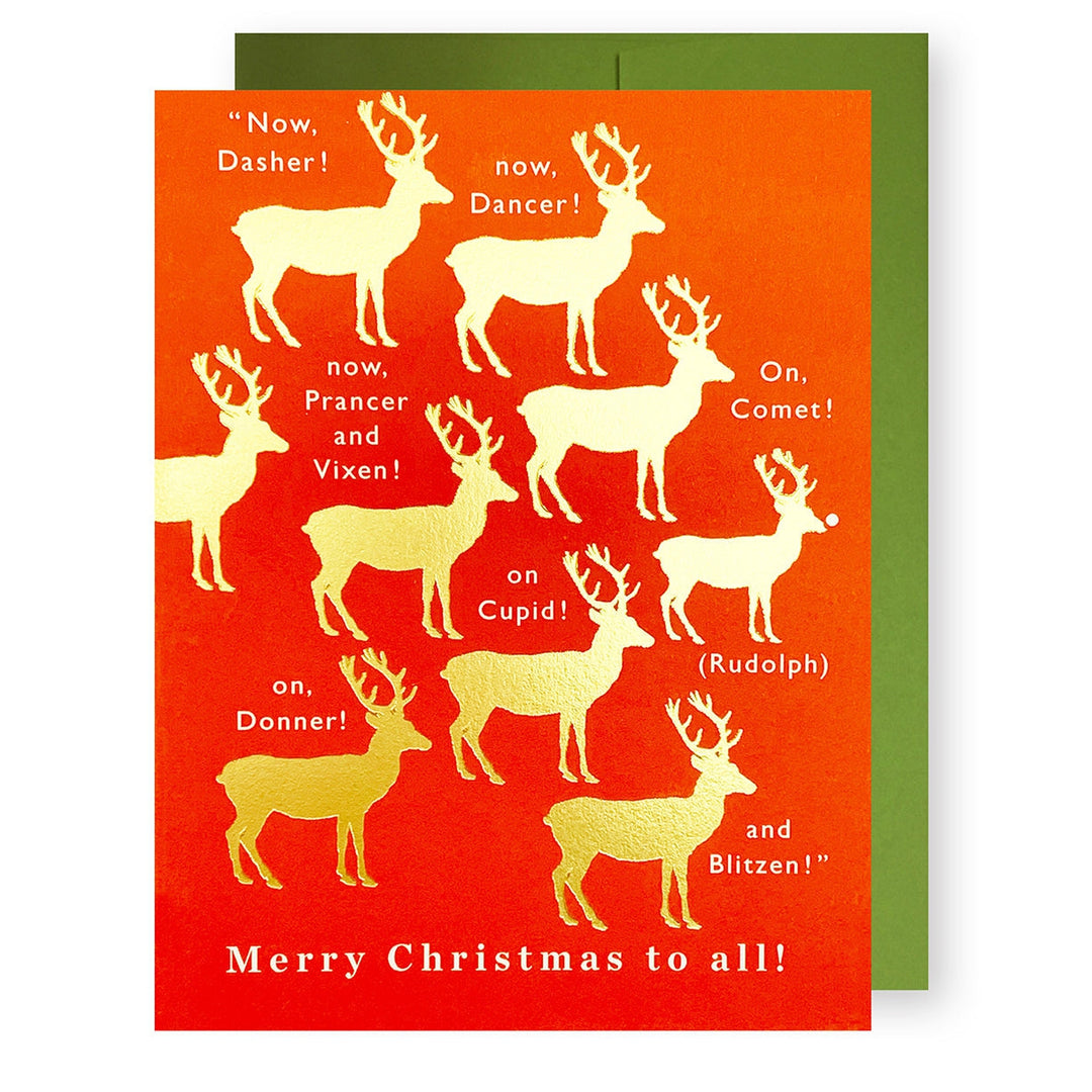 Reindeer Troop Christmas Holiday Card