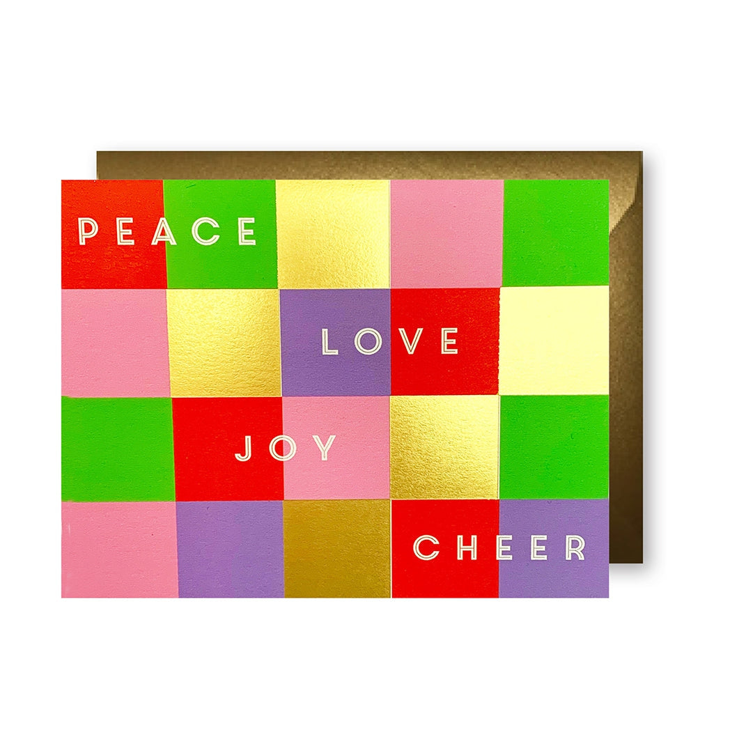 Peace Joy Love Cheer Holiday Card