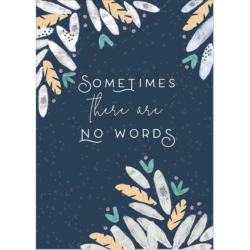 No Words Sympathy Greeting Card