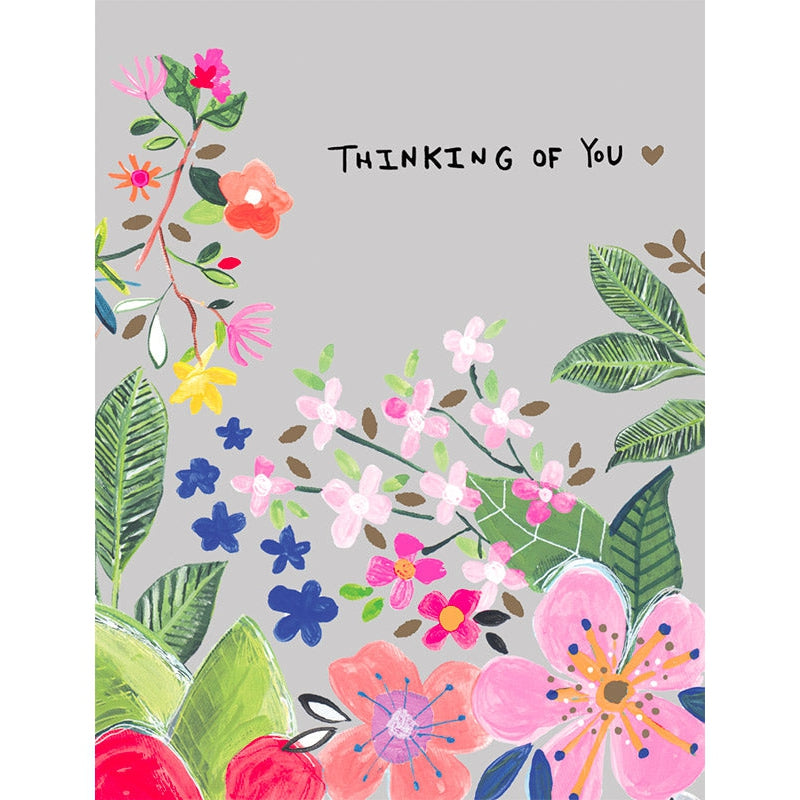 Flowers Thinking Of You Greeting Card
