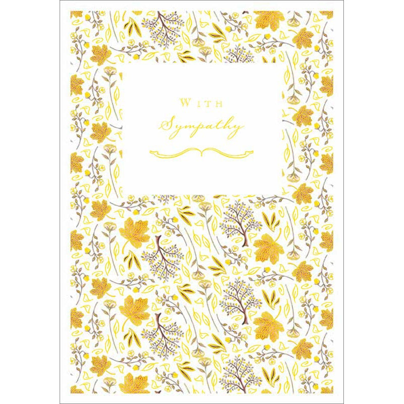 Leaves Sympathy Greeting Card