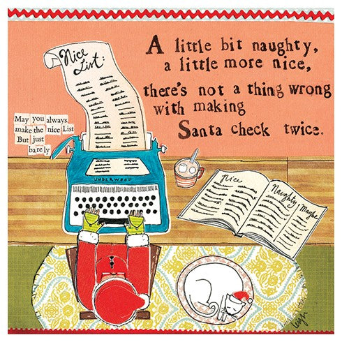 Santa's List Holiday Card