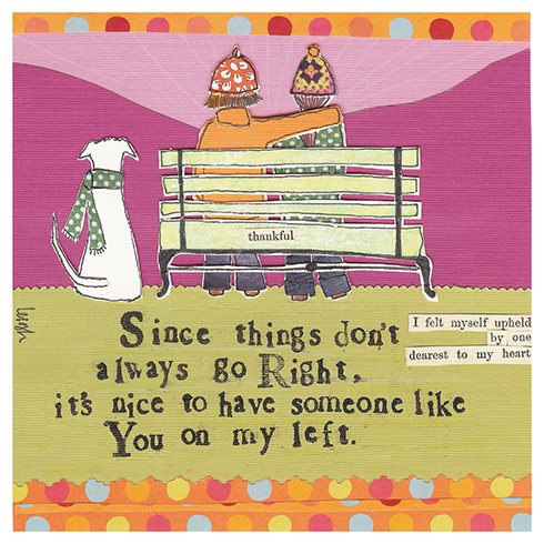 On My Left Greeting Card