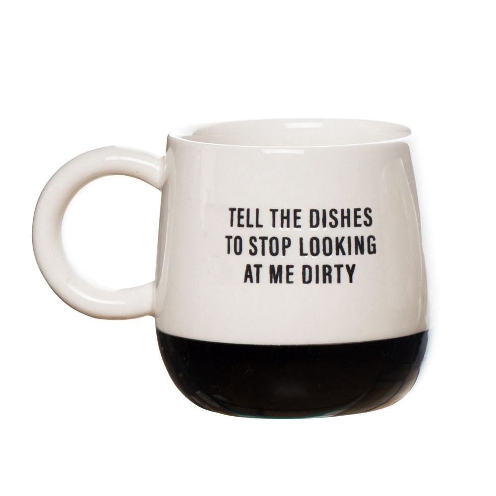 Tell The Dishes Ceramic Mug