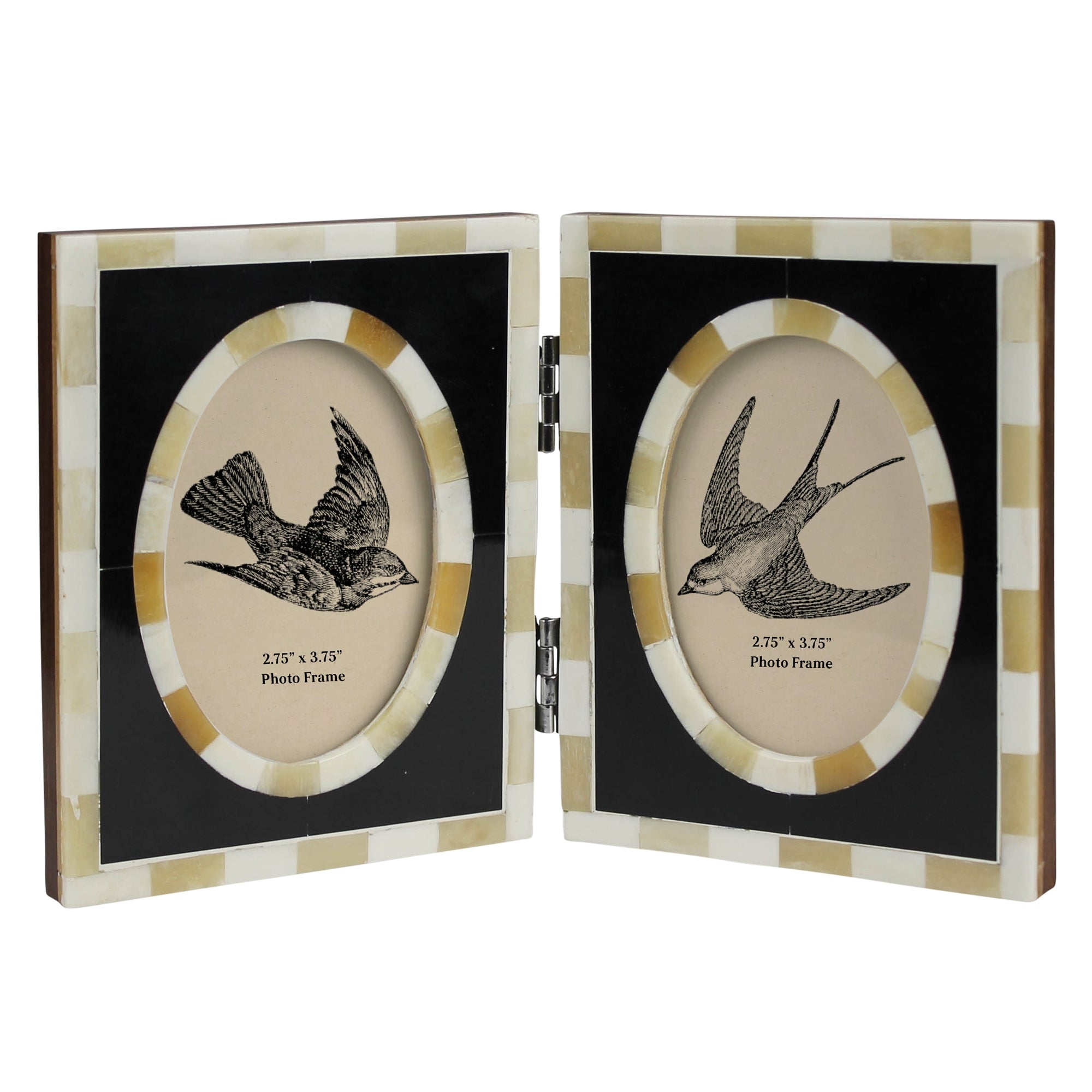 Horn & Bone Double Frame - 2.75 x 3.75 - Just Fabulous Palm Springs