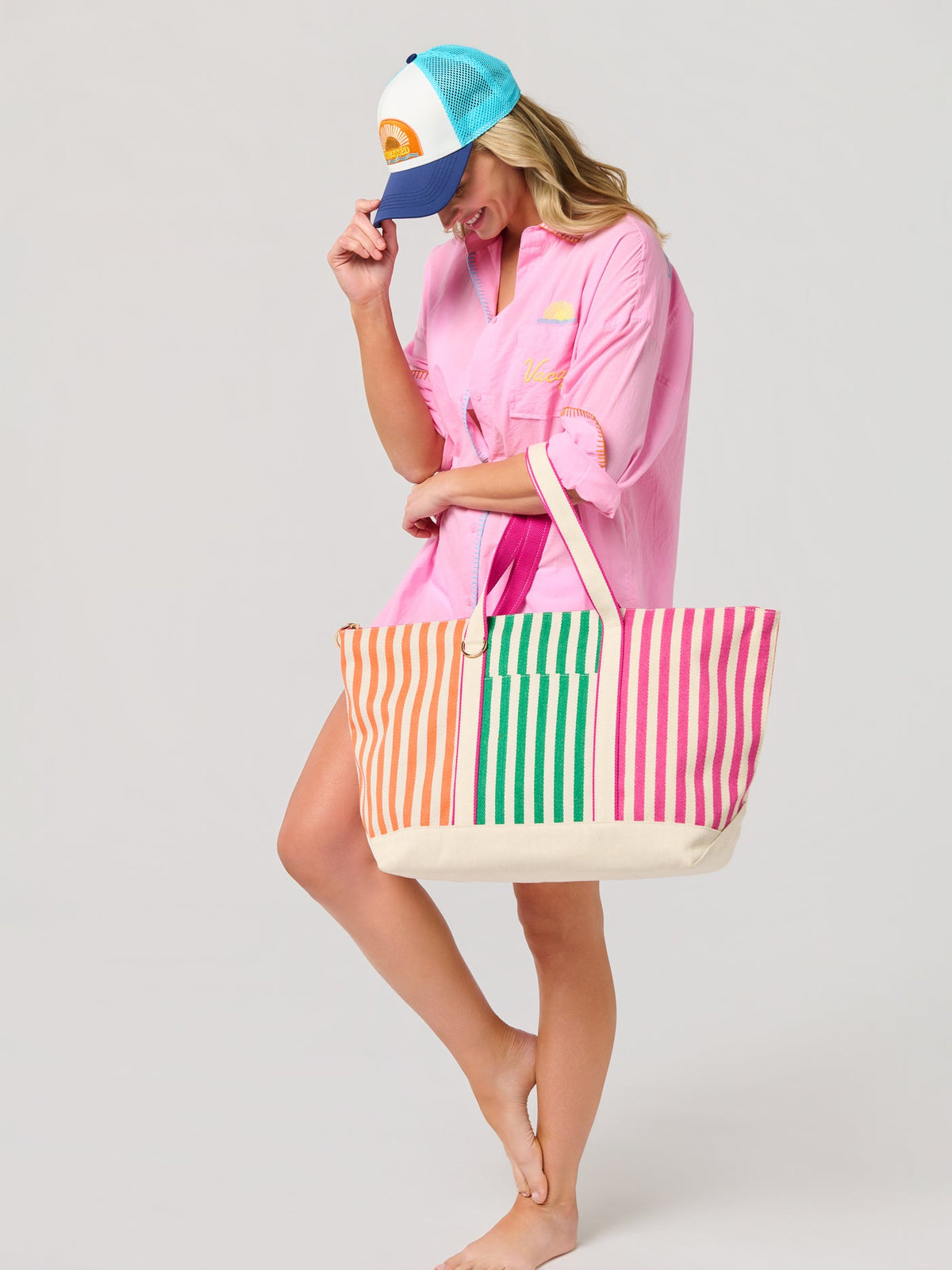 Port Stripe Tote - Multicolor
