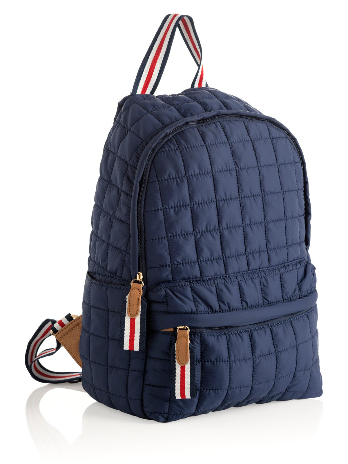 Ezra Quilted Backpack - Navy