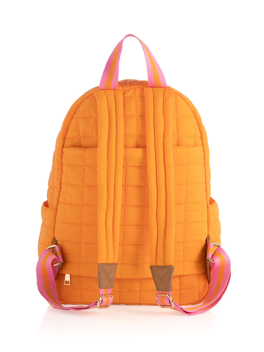 Ezra Quilted Backpack - Orange