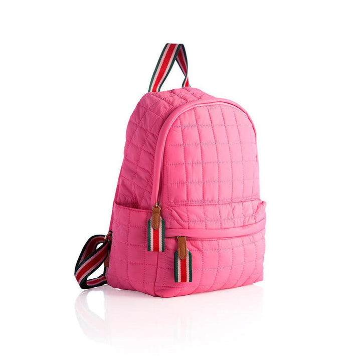Ezra Quilted Backpack - Pink